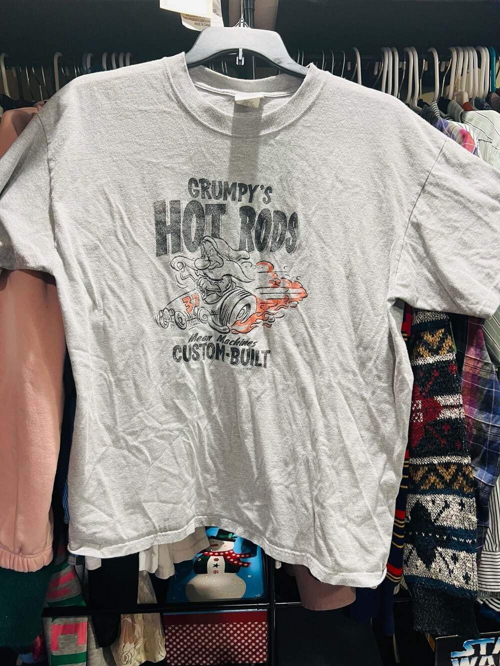 Vintage Disney Store Grumpy's Hot Rods Graphic T-Shirt XL